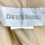 David's Bridal Strapless Satin Pick-Up Skirt Ball Gown Wedding Prom Champagne S Photo 8