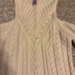 Alya  Cream Shoulderless Sweater  Photo 1