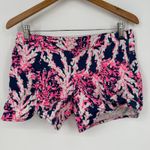 Lilly Pulitzer Hazelle Shorts Womens 4 Multicolor Tropical Coral Reef Print Photo 1