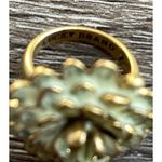 Lucky Brand Vintage  Multi Color Flower Blue Cream Ring Women’s Size 7" Photo 6