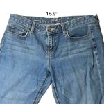 Loft Mid Rise Boot Jeans in Luxe Medium Blue wash Women's size 10 PETITE Photo 5