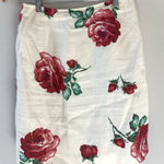Karen Kane  Made in US Roses 100% Linen‎ Mini Skirt Photo 0
