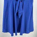 Daniel Cremieux  Blue Sheath tie front Dress Crew Neck Sleeveless 12 knee length Photo 6