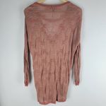 H by Halston Metallic 1/2 Button Up Cardigan Pink Long Sleeve Pink Gold Size S Photo 4