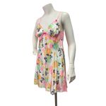 Victoria's Secret Victoria Secret M Floral Satin Lace Trim Slip Dress Lingerie Babydoll Cottage Photo 5