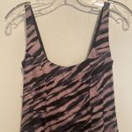 French Connection  Purple Zebra Striped Tank Dress Photo 1