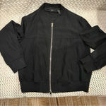 Theory  WOMENS DARYETIE B SATIN BLK CREPE LARGE FULL
ZIPPER Photo 0