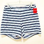 Spanx Sunshine Shorts, 6" Blue Painted Stripe XLarge NWT Photo 7