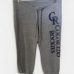 Campus Lifestyle Colorado Rockies MLB Womens Sweatpants Baseball Lounge Joggers Gray Large Photo 0