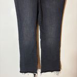 Judy Blue Slim Bootcut Jeans Faded Washed Black Distressed Hem Size 13/31 Photo 2