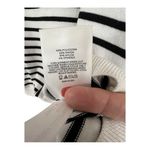 EXPRESS Black and White Striped Short Sleeve Top Photo 2