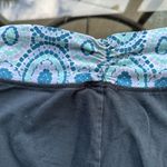 Aerie  Blue Abstract Waistband Yoga Pants in Navy Size Small Short 10s Fashion Photo 13