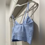 Forever 21  Baby Blue Seamless Embroidered Lace Bralette Cropped Tank Top - S Photo 8