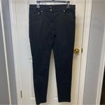 H&M  black cotton stretch skinny chino pants slacks lightweight jeans 12 Photo 1
