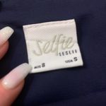 Selfie Leslie  navy blue v-neck sleeveless mini wrap dress size S Photo 5