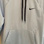 Nike Women's Therma-Fit Baby Blue Performance Swoosh Hoodie Tech Pocket Sz Small Photo 8