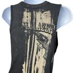 Libertalia Black Wash Tank Trailblazers Rhinestone Cowgirl Country Rodeo L Size L Photo 5