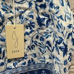 Joie  NWT 100% Linen Floral Waist Length Tank Top Medium Summer Vacation Photo 2