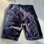 Lululemon Velour Purple Tie Dye Biker Shorts Photo 3