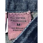 Vintage 90s Premier International Denim Blouse Womens M Removable Collar Pumpkin Blue Size M Photo 7