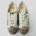 Vince Camuto  Joellan Floral Oxford Sneakers Perforation Leather Women Size 8M Photo 8