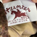 Hunter Sportswear wool Midi Skirt Size 10 USA Made Vintage Houndstooth 4 Brown Photo 7