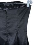 Jessica McClintock  Crochet Top Elegant Black Tie Formal Gown Dress Photo 5