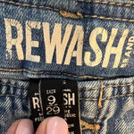 REWASH  Denim Button-Front Skirt Photo 4