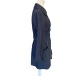 CAbi dark blue long sleeve collared button down peacoat women's size small Photo 1