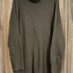 Aerie Deep Olive Green Cozyup Waffle Knit Sweater Dress Large NWT Photo 0