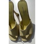 Guess  Yellow Padded Hambree 1191221 Square Toe Leather Heels Women’s Sz 6 Photo 5