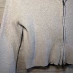 Brandy Melville  grey ribbed cropped hoodie Photo 4