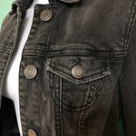 American Eagle Black Denim Jacket Photo 7