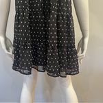 Mi Ami Alice Tiered Clip Dot Swing Mini Dress Black Size M Photo 8
