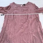 Torrid  Dusty Rose Eyelet Challis Bell Sleeve Drop Waist Dress Size‎ 1X Photo 8