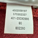 Chico's | S/M | Chenille Floral Jacquard Ruana Maroon Kimono Fringe Cardigan Photo 8