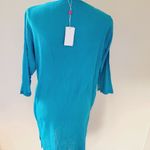 Echo beaded neck guaze swim coverup size small Photo 2