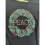 Croft & Barrow Classic T-shirt Long Sleeve Christmas Size 3X Wreath Sparkle New Photo 6