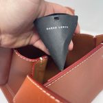 DANSE LENTE Margot Leather Tote Bag Sunset Orange Photo 5