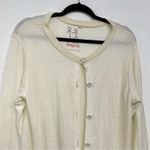 Johnny Was  Pete & Greta White Long Line Button Front Cardigan Sweater Womens M Photo 1