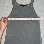 Truly Madly Deeply Urban Outfitters Long Contrast Trim Vneck Cotton Tank Top SzS Photo 4