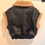 Jason Wu NWT Double Sided Zip Up Bomber Vest Black Size M Photo 4