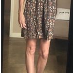 Free People  Ruched Strapless Mini Sundress Brown Orange Size 10 (*see notes) Photo 0