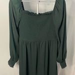 Inspired Hearts Dark Green Smocked Long Sleeve‎ Dress Size XL Photo 0