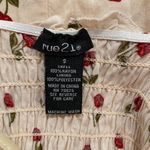 Rue 21 Cherry Print Dress Women’s Small Smocked Bodice Spaghetti Strap Summer Dre Photo 2