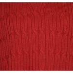 J. Jill Ladies Red Long Sleeve Pullover Cable Knit Sweater Size M Casual Stretch Size M Photo 2