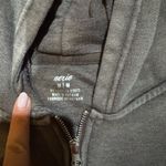 Aerie Gray Cropped Hoodie with Half-Zip M Photo 2
