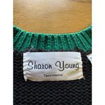 Sharon Young Size Large Hunting Gaming Knit Cardigan Sweater Ducks Dog Vintage Photo 2