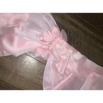 ilana Rosette Pink Satin Silk Shaw Nwot formal designer Italy wedding bow Photo 1