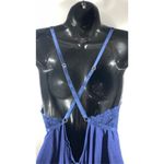 Yandy Women's Lace Plunge Adjustable Strap Romper Negligee Blue Size L/XL Photo 2